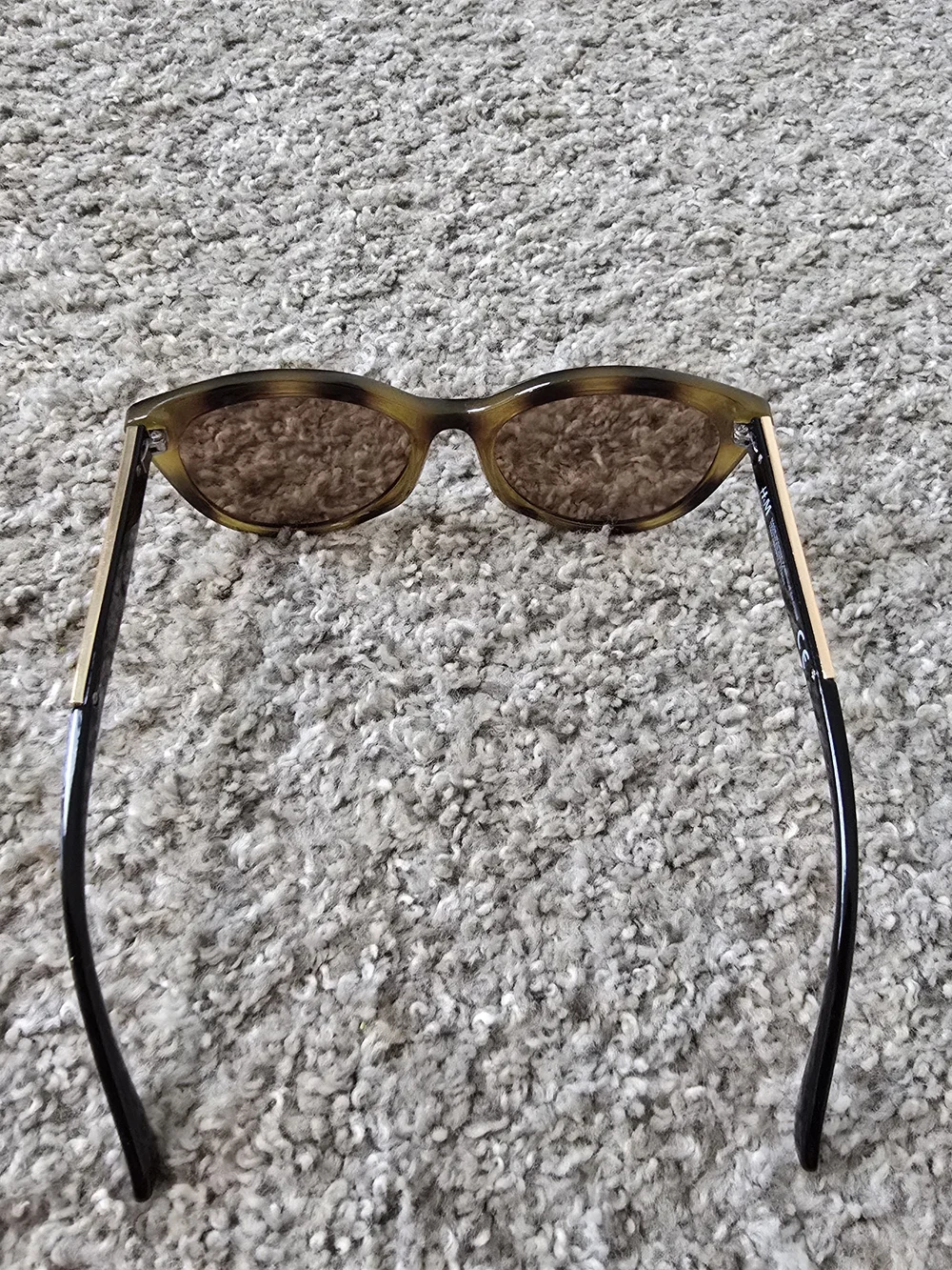 H&M Women's Tortoiseshell Cat-Eye Sunglasses, Brown Gradient, Quiet Luxury, Chic